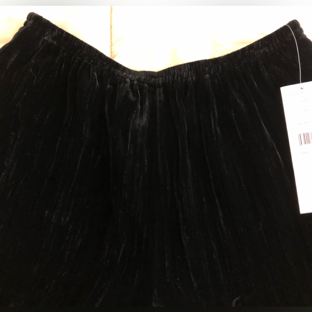 NWT Chaus Velvet Trousers Black Rayon/Silk Blend Size 12 - Picture 4 of 7